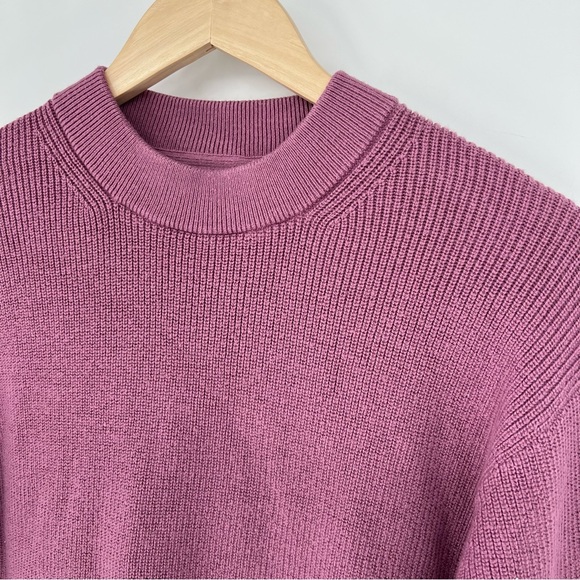 New Lululemon Merino Wool Blend Crewneck Ribbed Sweater Sz 4 Velvet Dust Purple - Picture 6 of 11